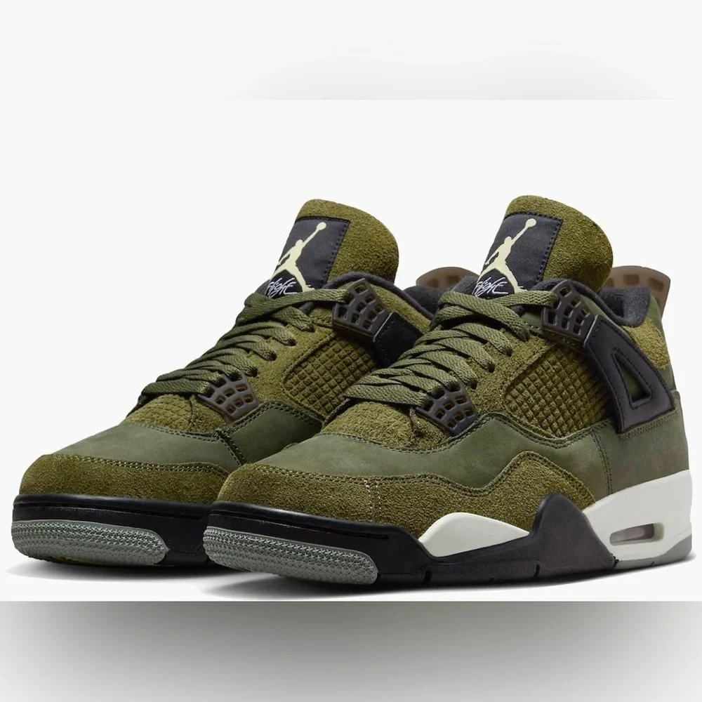 Nike Air Jordan 4 Retro SE Craft Medium Olive sz 12